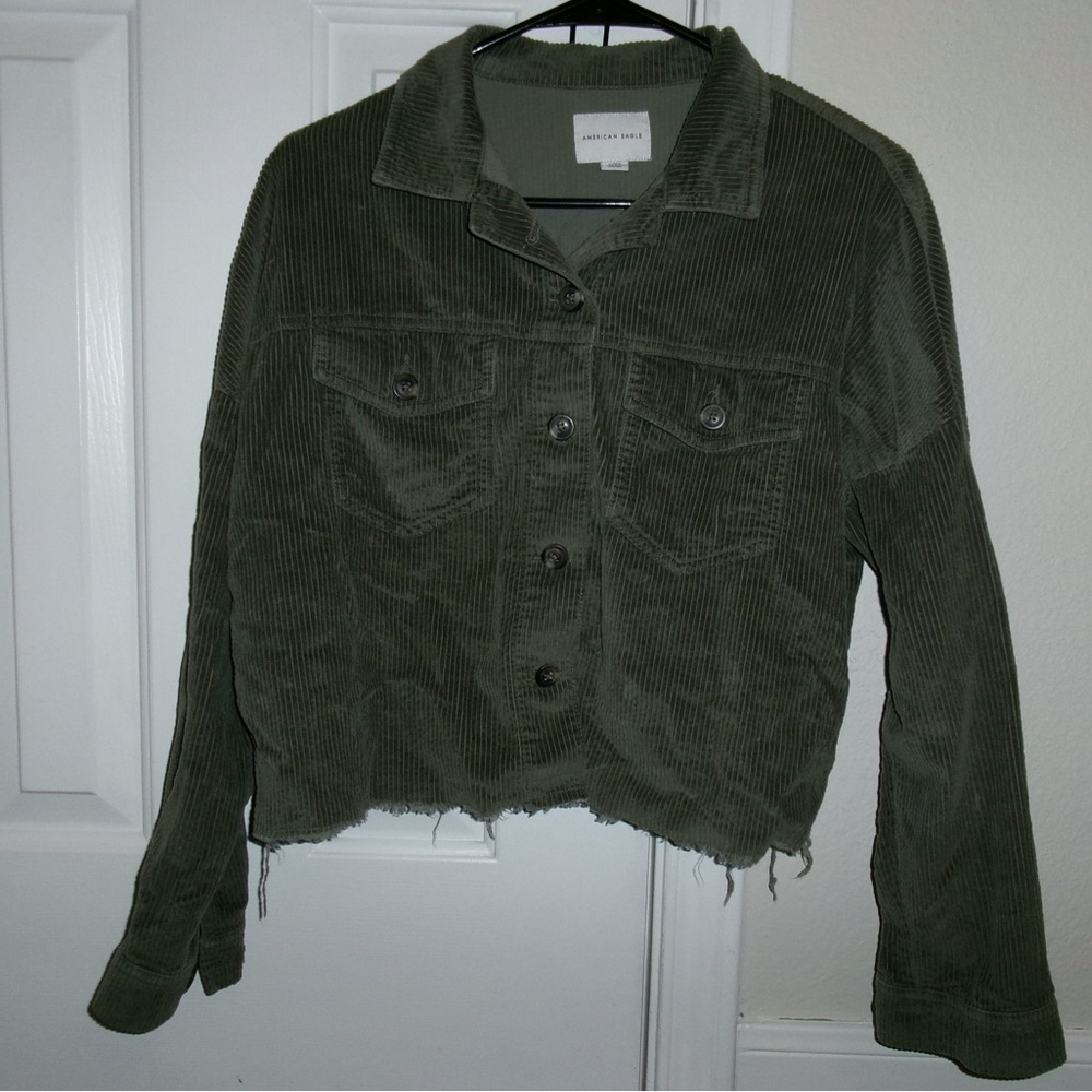 American Eagle Cropped Corduroy Jacket